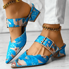 Lavinque Sandals Mules à Talons Imprimées | Élégance & Confort | Design Coloré