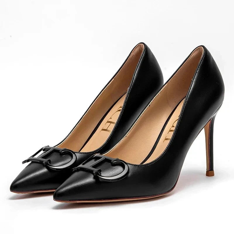 Lavinque Sandals Noir / 36 Escarpins Élégants | Talon Haut | Chic et Sophistiqué