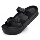 Lavinque Sandals Noir / 36 Sandales à Boucles | Confort & Polyvalence | Semelle Épaisse