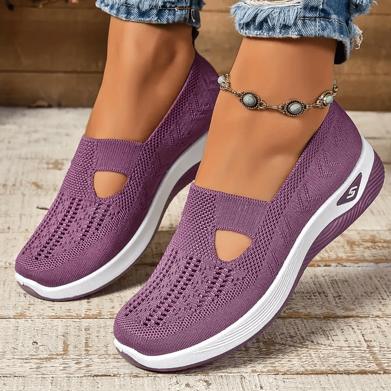 Lavinque Sandals Pourpre / 36 Baskets Confort en Maille | Légèreté & Respiration | Idéales pour le Quotidien