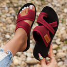 Lavinque Sandals Rouge / 35 Sandales Confort | Été Décontracté | Légères et Respirantes