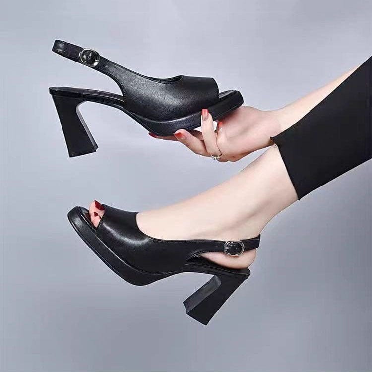 Lavinque Sandals Sandales à Talons Hauts | Noires | Élégance et Modernité
