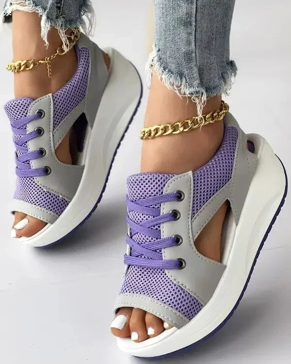Lavinque Sandals Sandales Baskets à Semelle Épaisse | Confort Style | Look Sport-Chic