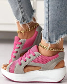 Lavinque Sandals Sandales Baskets à Semelle Épaisse | Confort & Style Sportif | Design Aéré