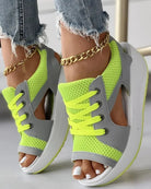 Lavinque Sandals Sandales Baskets à Semelle Épaisse | Confort & Style Sportif | Design Aéré