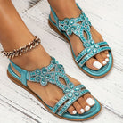 Lavinque Sandals Sandales Bohème | Bleu | Élégance et Confort Estival
