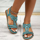 Lavinque Sandals Sandales Bohème | Bleu | Élégance et Confort Estival
