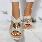 Lavinque Sandals Sandales Compensées Femme | Élégance & Confort | Idéales pour l'Été
