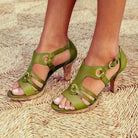 Lavinque Sandals Vert Galway / 35 Sandales à Talons | Grises | Élégance et Confort