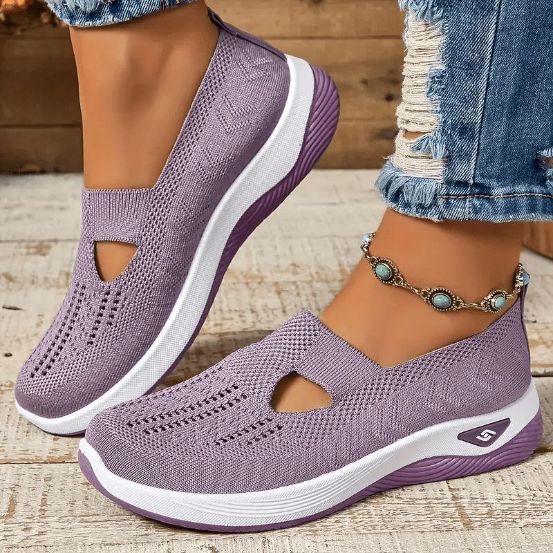 Lavinque Sandals Violet clair / 36 Baskets Confort en Maille | Légèreté & Respiration | Idéales pour le Quotidien