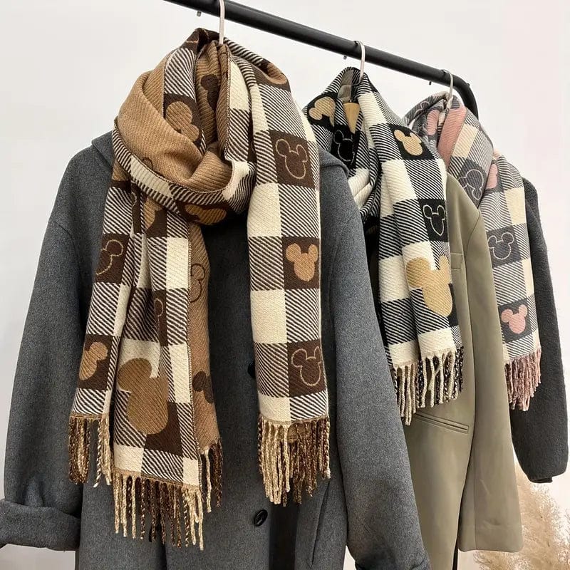 Lavinque Scarfs Écharpe en Laine à Carreaux | Hiver | Douce et Tendance