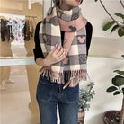 Lavinque Scarfs Écharpe en Laine à Carreaux | Hiver | Douce et Tendance
