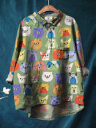 Lavinque shirt Chien joueur / S Chemise Oversize | Imprimé Chiens | Style Original et Décontracté