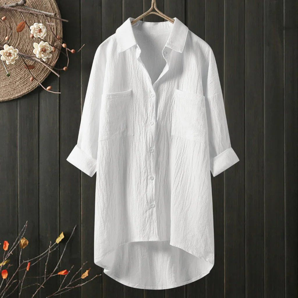 Lavinque Shirts Blanc / S Chemise Oversize | Élégance Décontractée | Polyvalente et Chic