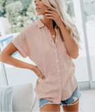 Lavinque Shirts Chemise Oversize | Manches Courtes | Élégance Décontractée