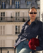 Lavinque Shirts Chemise Satinée Cintrée | Noir | Style Chic et Moderne
