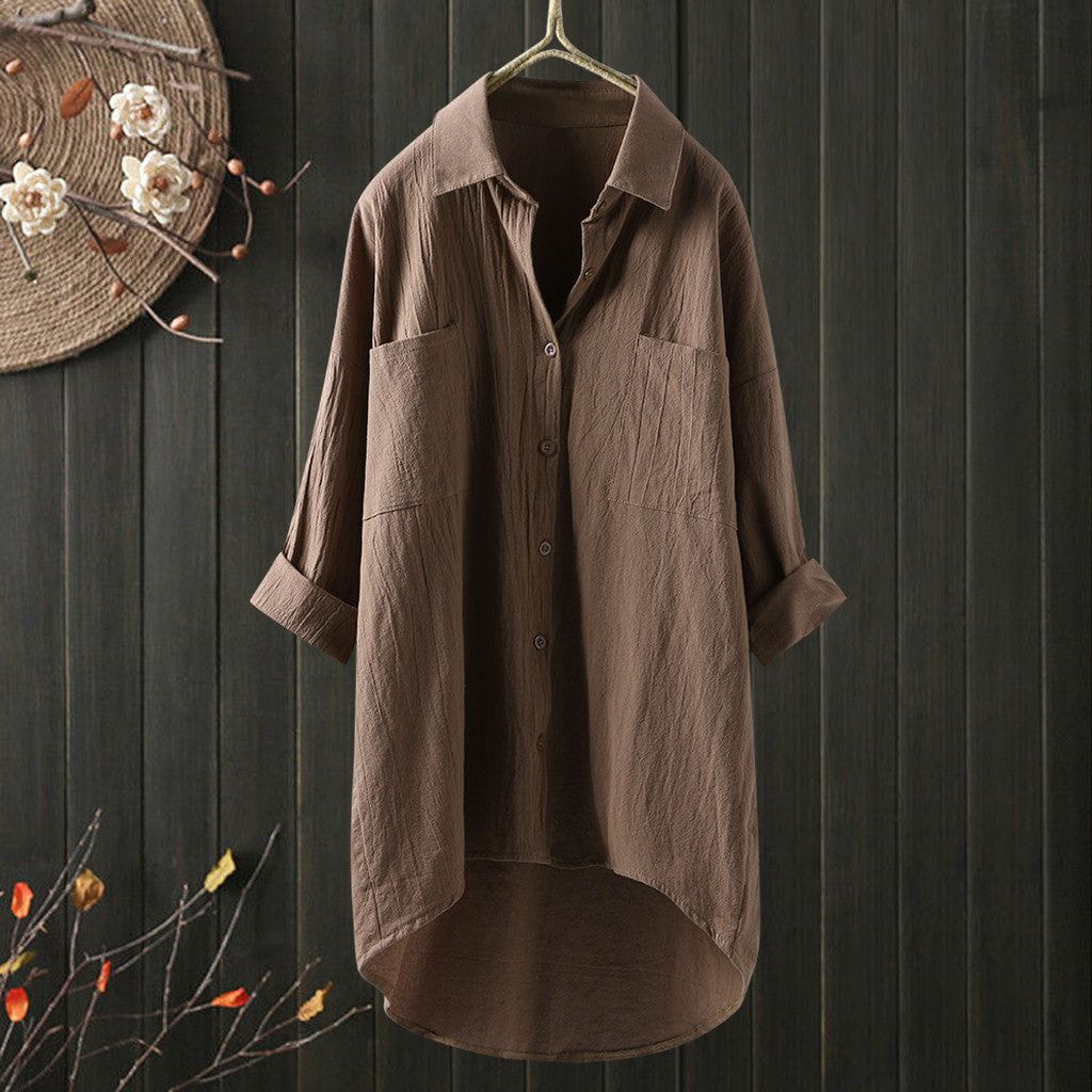 Lavinque Shirts Kaki / S Chemise Oversize | Élégance Décontractée | Polyvalente et Chic