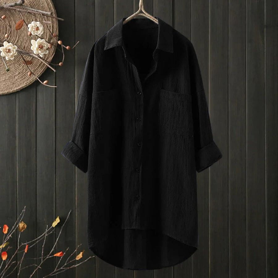 Lavinque Shirts Noir / S Chemise Oversize | Élégance Décontractée | Polyvalente et Chic