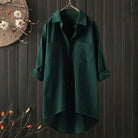 Lavinque Shirts Vert / S Chemise Oversize | Élégance Décontractée | Polyvalente et Chic