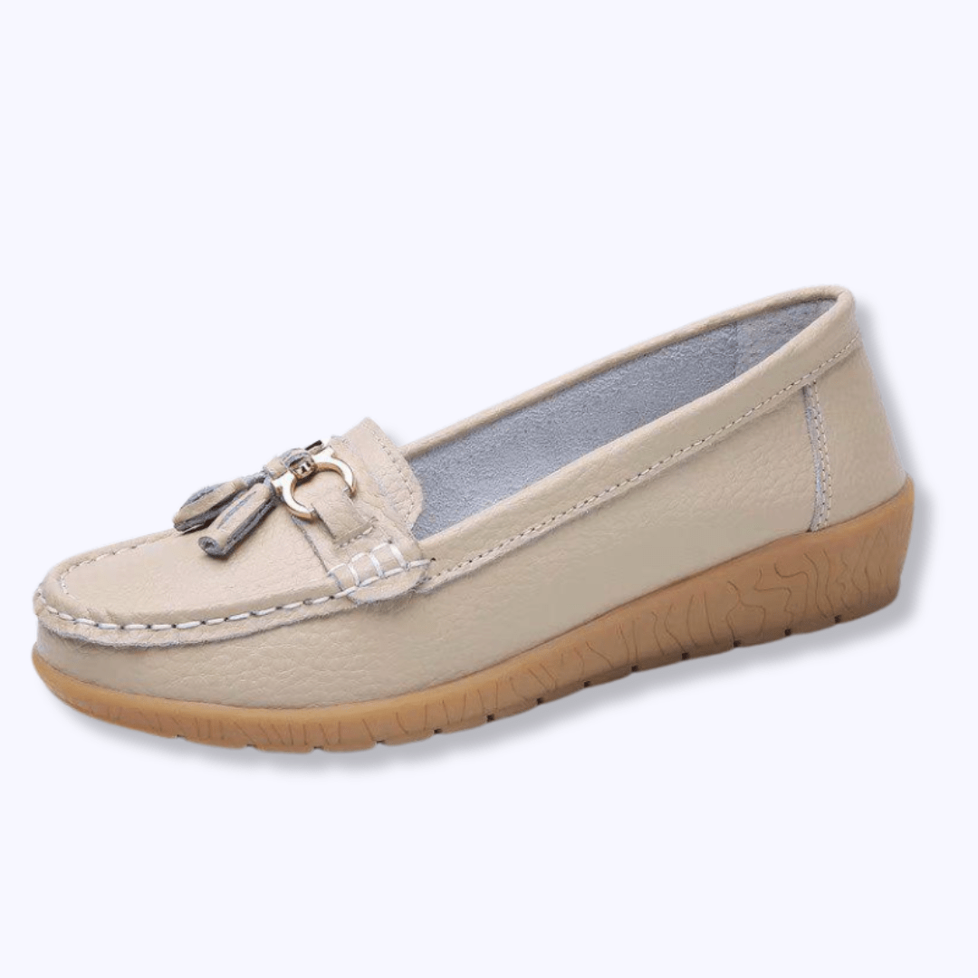 Lavinque Shoes Beige / 35 Mocassins Confort | Orange | Élégance et Bien-Être au Quotidien