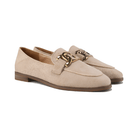 Lavinque Shoes Beige / 36 Mocassins Élégants à Chaîne | Beige Crème | Classiques & Intemporels