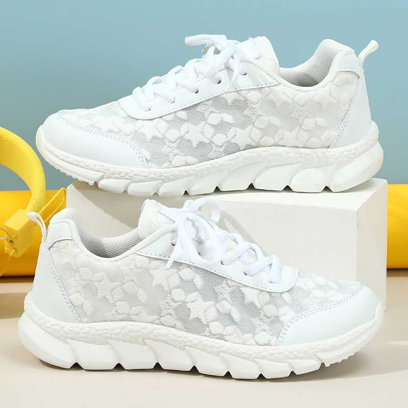 Lavinque Shoes Blanc / 35 Baskets Blanches en Dentelle | Élégance &  Confort | Look Chic et Aéré