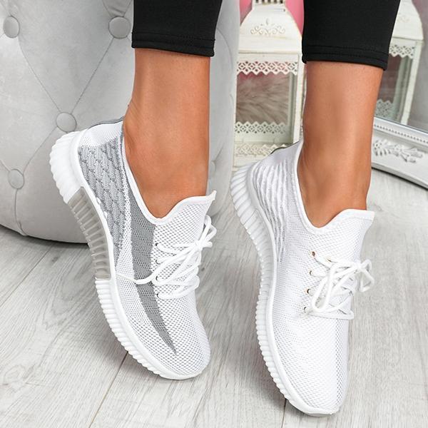 Lavinque Shoes Blanc / 35 Baskets de Sport | Blanc et Noir | Légères et Confortables