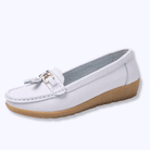 Lavinque Shoes Blanc / 35 Mocassins Confort | Orange | Élégance et Bien-Être au Quotidien