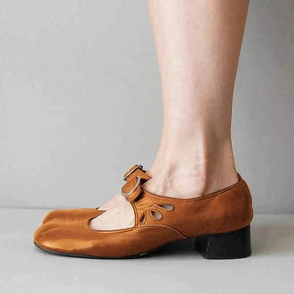 Lavinque Shoes Chaussures Mary Jane Femme | Élégance & Confort | Talon Bas et Fermeture Boucle