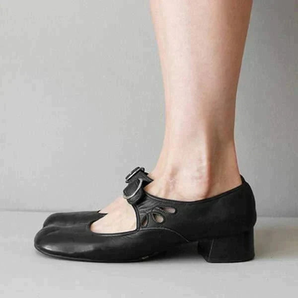 Lavinque Shoes Chaussures Mary Jane Femme | Élégance & Confort | Talon Bas et Fermeture Boucle
