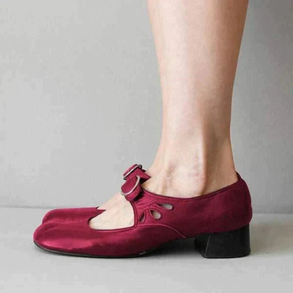 Lavinque Shoes Chaussures Mary Jane Femme | Élégance & Confort | Talon Bas et Fermeture Boucle