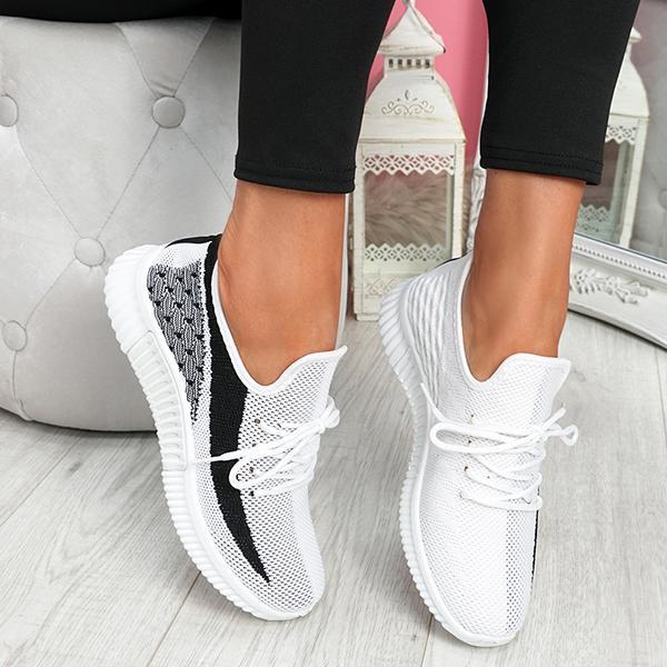 Lavinque Shoes Gris / 35 Baskets de Sport | Blanc et Noir | Légères et Confortables