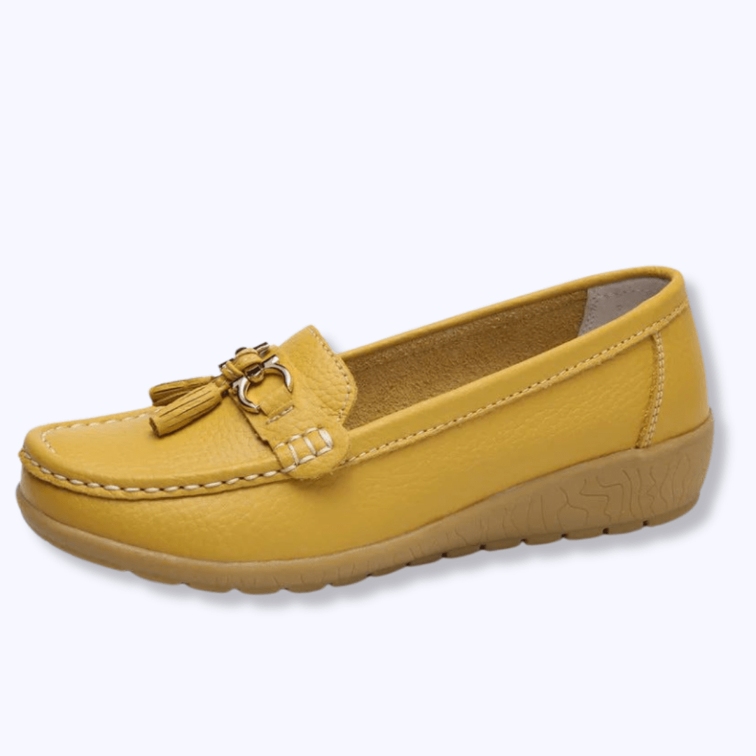 Lavinque Shoes Jaune / 35 Mocassins Confort | Orange | Élégance et Bien-Être au Quotidien