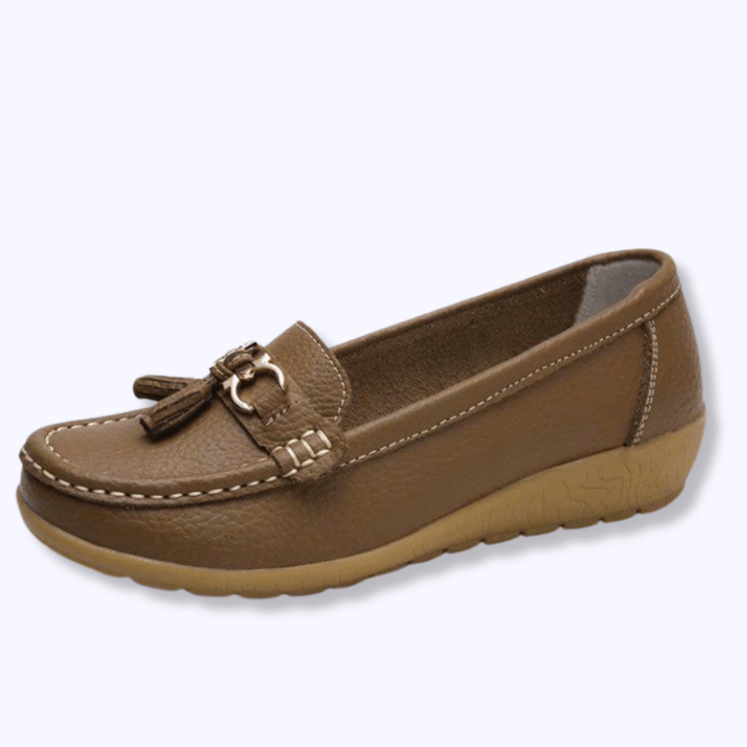 Lavinque Shoes Kaki / 35 Mocassins Confort | Orange | Élégance et Bien-Être au Quotidien