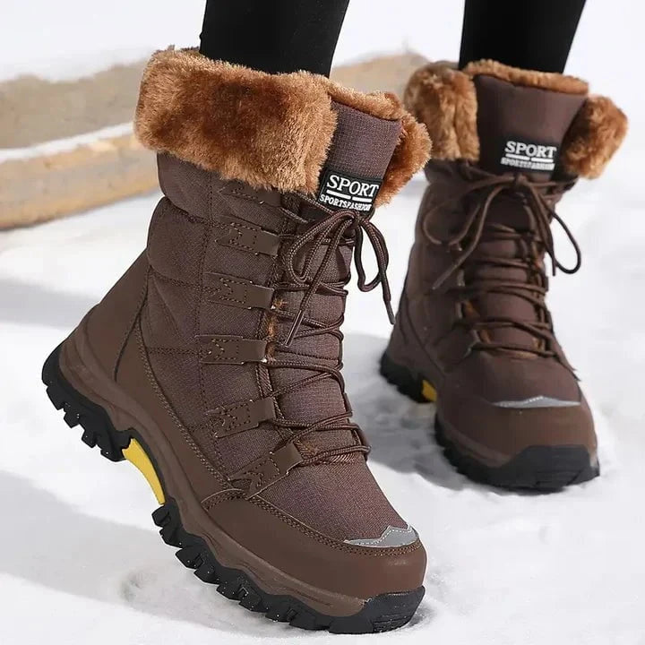 Lavinque Shoes Marron / 36 Bottes d’Hiver Fourrées | Imperméables | Confort et Chaleur