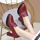 Lavinque Shoes Mocassins à Talons | Cuir Synthétique | Élégants et Confortables