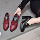 Lavinque Shoes Mocassins à Talons | Cuir Synthétique | Élégants et Confortables