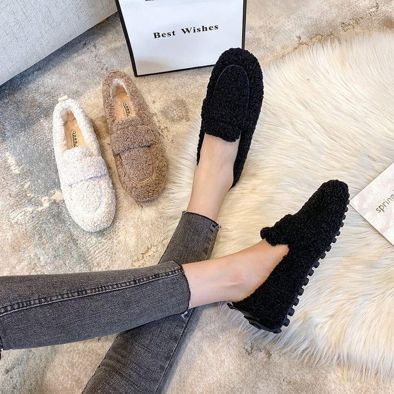 Lavinque Shoes Mocassins Doublés en Laine | Chaleur et Confort | Style Décontracté