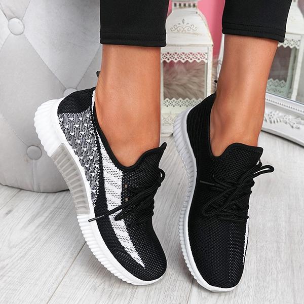 Lavinque Shoes Noir / 35 Baskets de Sport | Blanc et Noir | Légères et Confortables