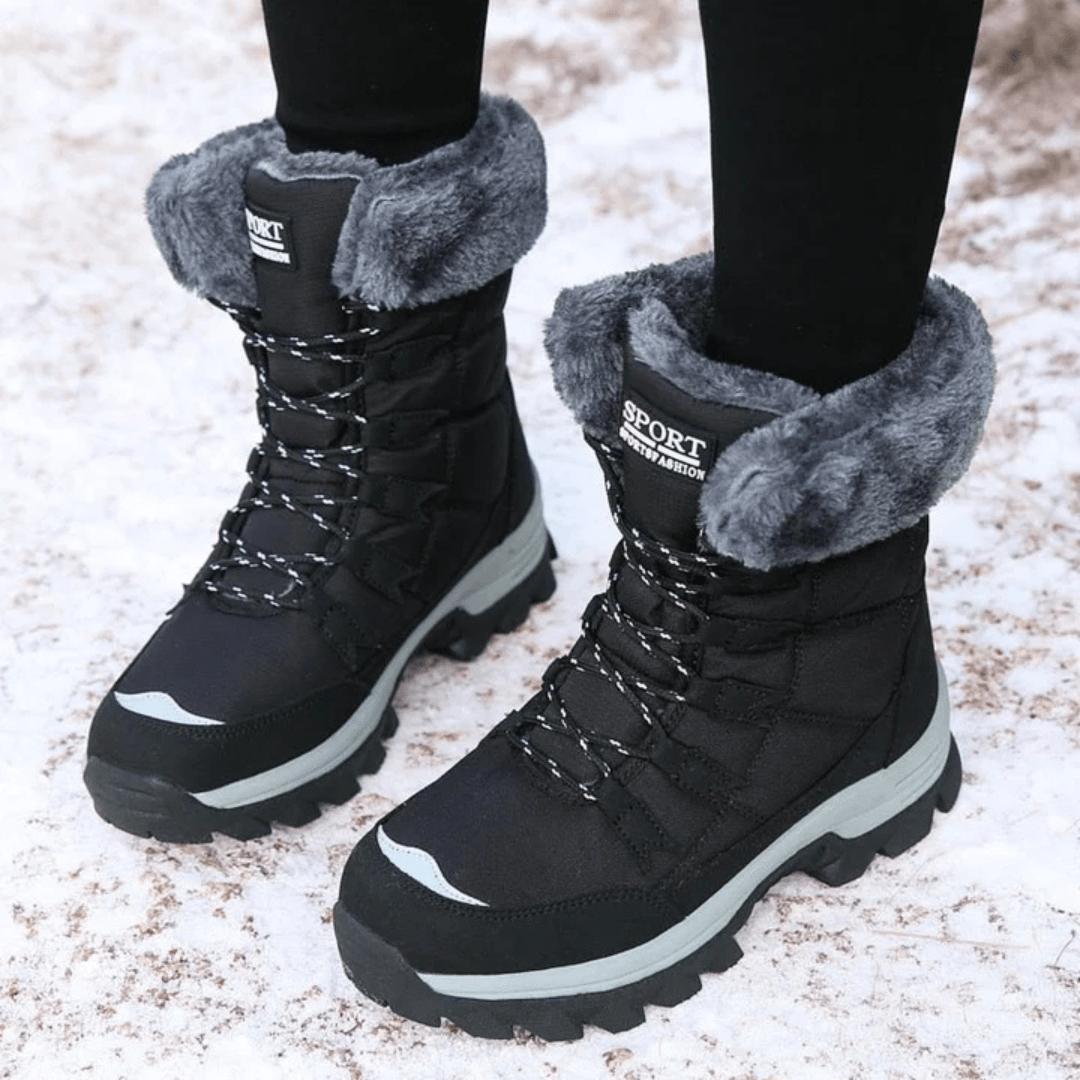 Lavinque Shoes Noir / 36 Bottes d’Hiver Fourrées | Imperméables | Confort et Chaleur