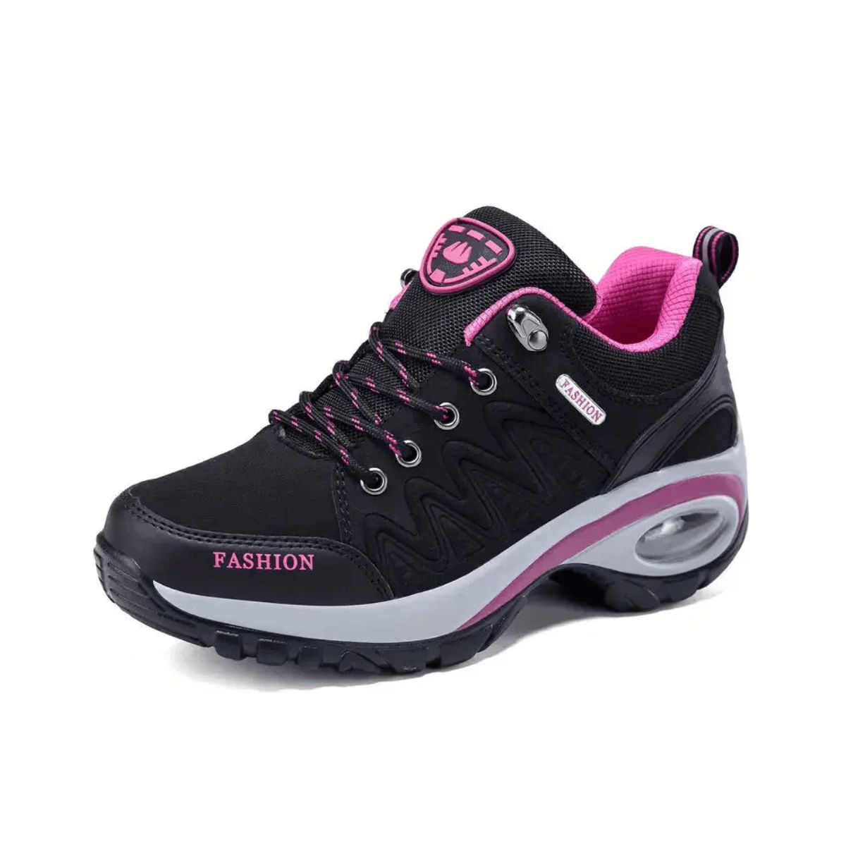 Lavinque Shoes Noir et rose / 35 Baskets de Randonnée | Respirantes & Confortables | Sport et Marche