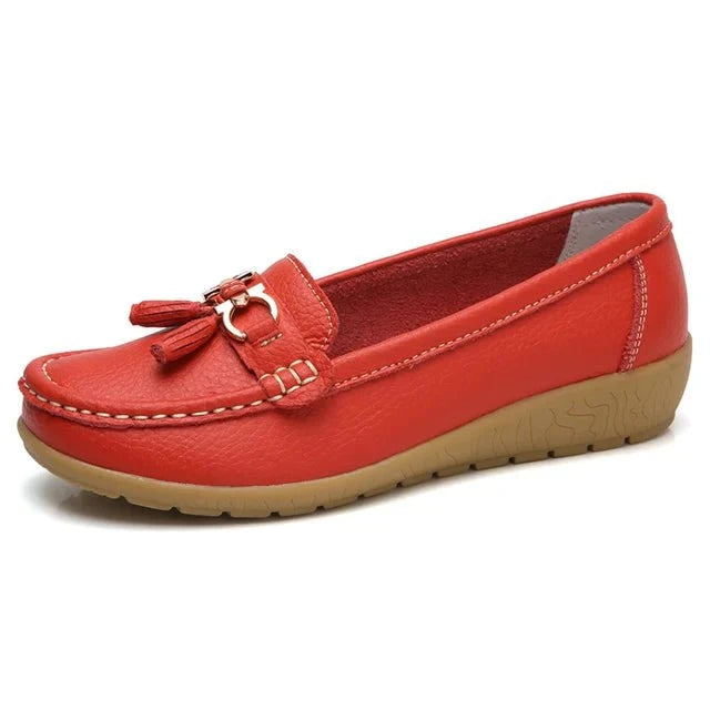 Lavinque Shoes Rouge / 35 Mocassins Confort | Orange | Élégance et Bien-Être au Quotidien