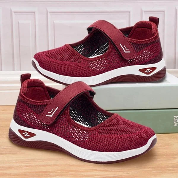 Lavinque Shoes Rouge / 36 Chaussures de Marche Femme | Légères & Respirantes | Confort et Maintien