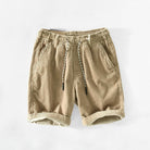 Lavinque Short Beige / S Short Décontracté en Lin Coton | Naturel | Léger et Respirant