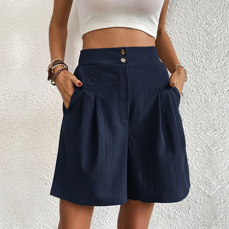 Lavinque Short Beu / S Short Large Élégant | Noir | Confort et Style Décontracté