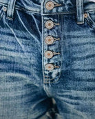 Lavinque Short Short en Jean Délavé | Casual | Boutonné et Stylé