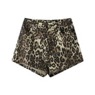 Lavinque Short Short Léopard Femme | Tendance & Confortable | Look Sauvage et Chic