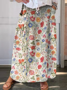 Lavinque Skirt 1 / S Jupe Longue Bohème | Élégance Fleurie | Confort & Légèreté