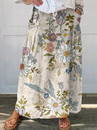 Lavinque Skirt 4 / S Jupe Longue Bohème | Élégance Fleurie | Confort & Légèreté