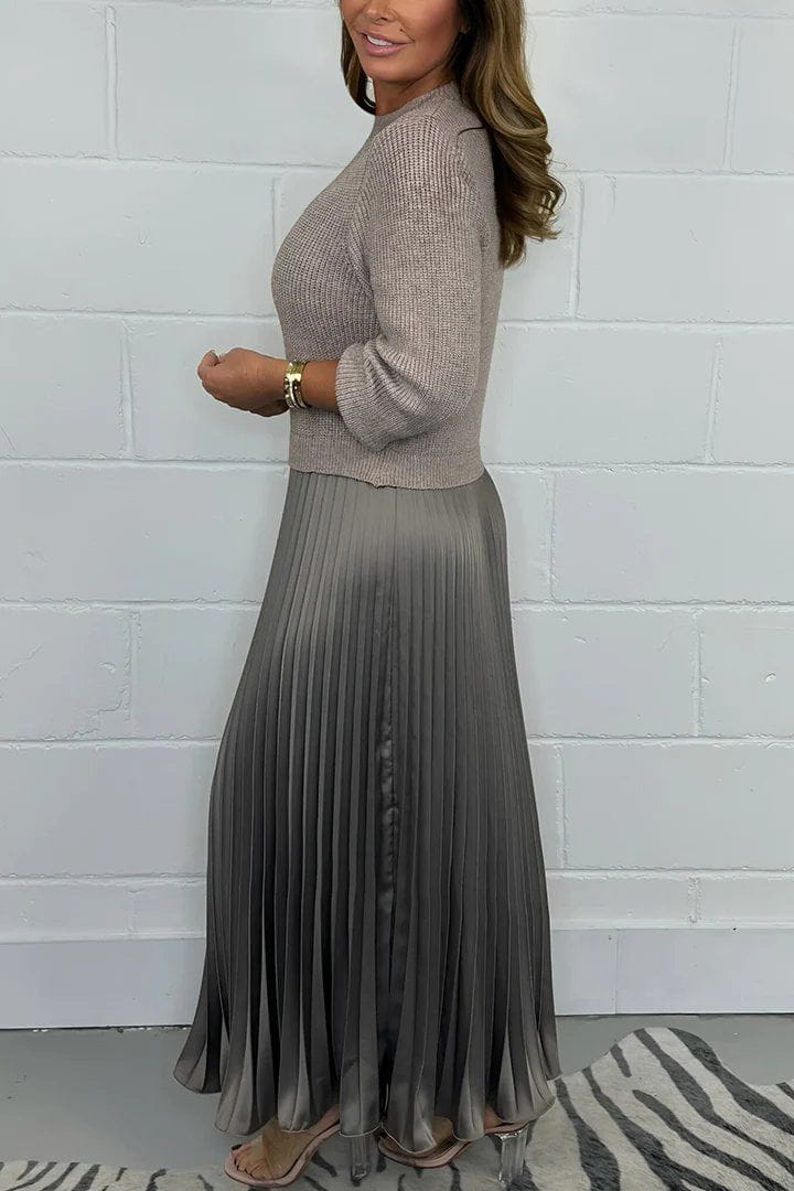 Lavinque Skirt Ensemble Pull et Jupe Plissée | Élégance | Confort et Fluidité